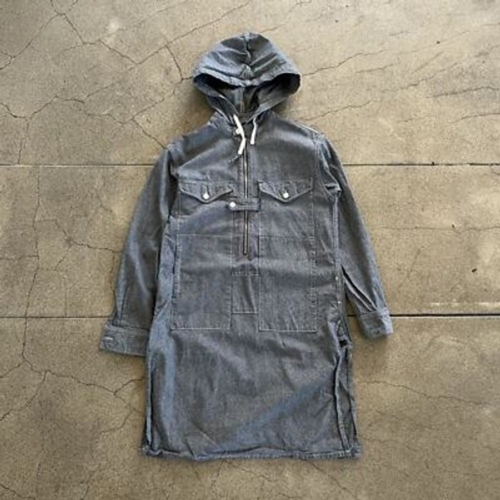ENGINEERED GARMENTS Hooded‎ Long Bush Cotton Shirt